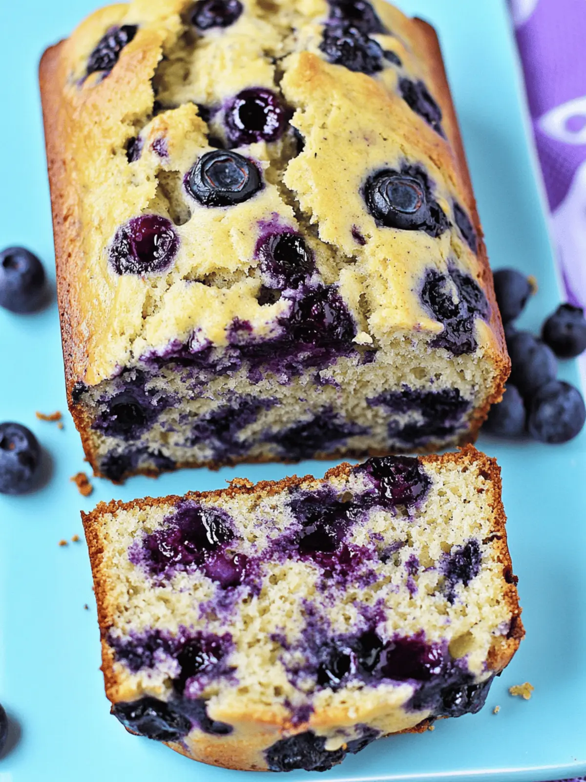 Blueberry Bread with Yogurt