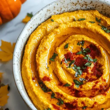 Fall Pumpkin Hummus