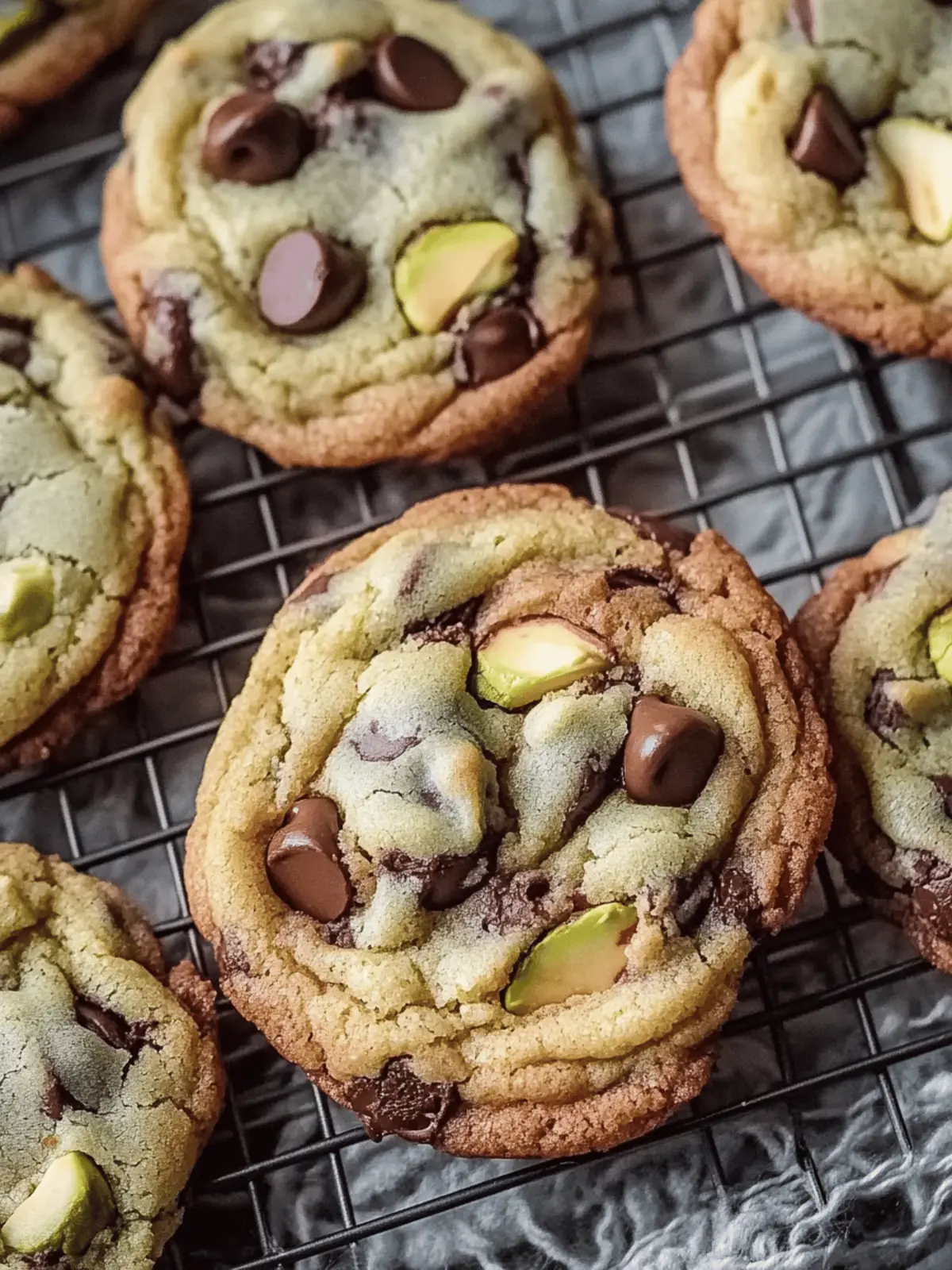 Pistachio Cream Chocolate Chip Cookies: Irresistibly Chewy Treats 3 Pistachio Cream Chocolate Chip Cookies