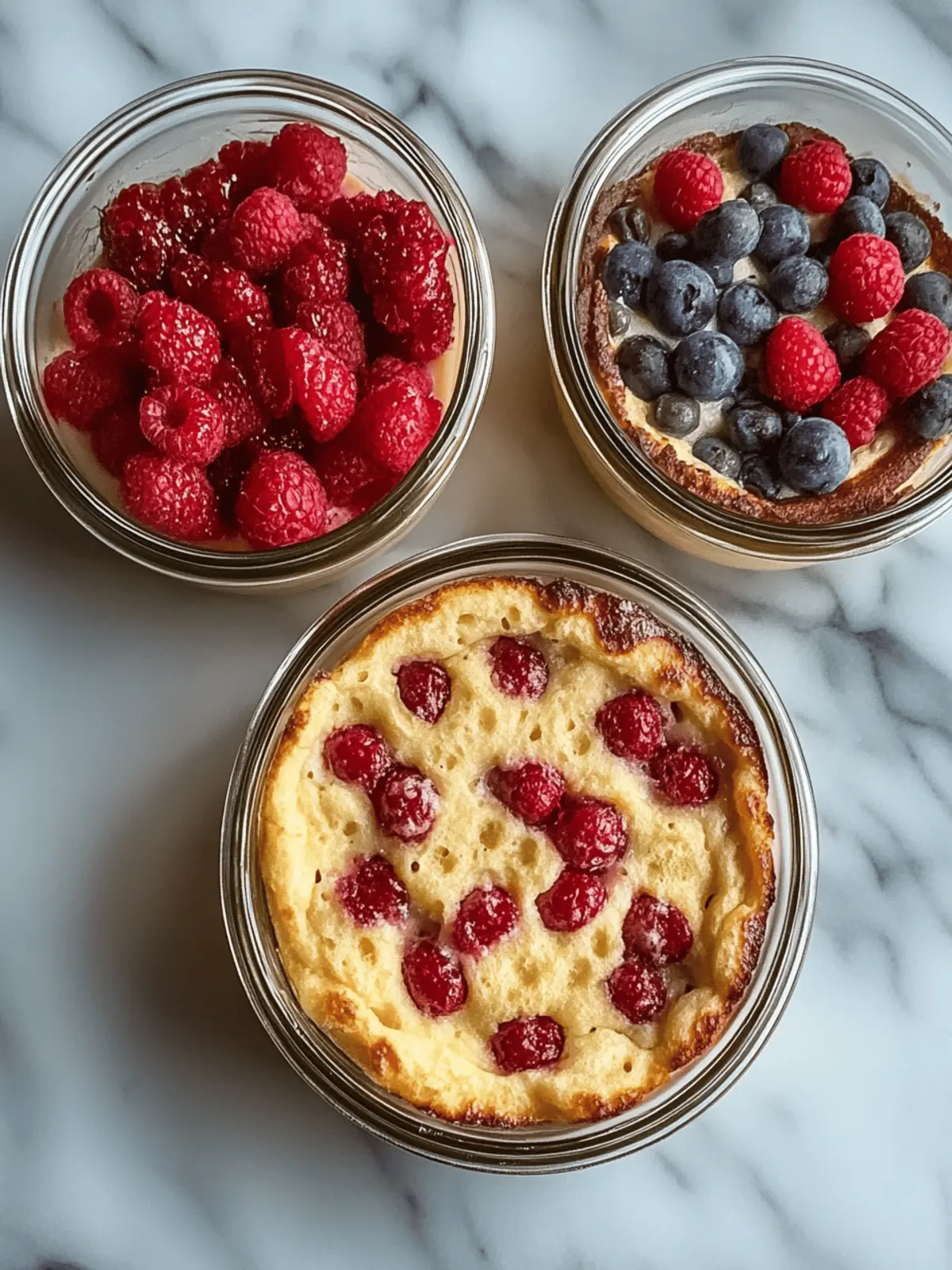 Baked Protein Pancake Bowls