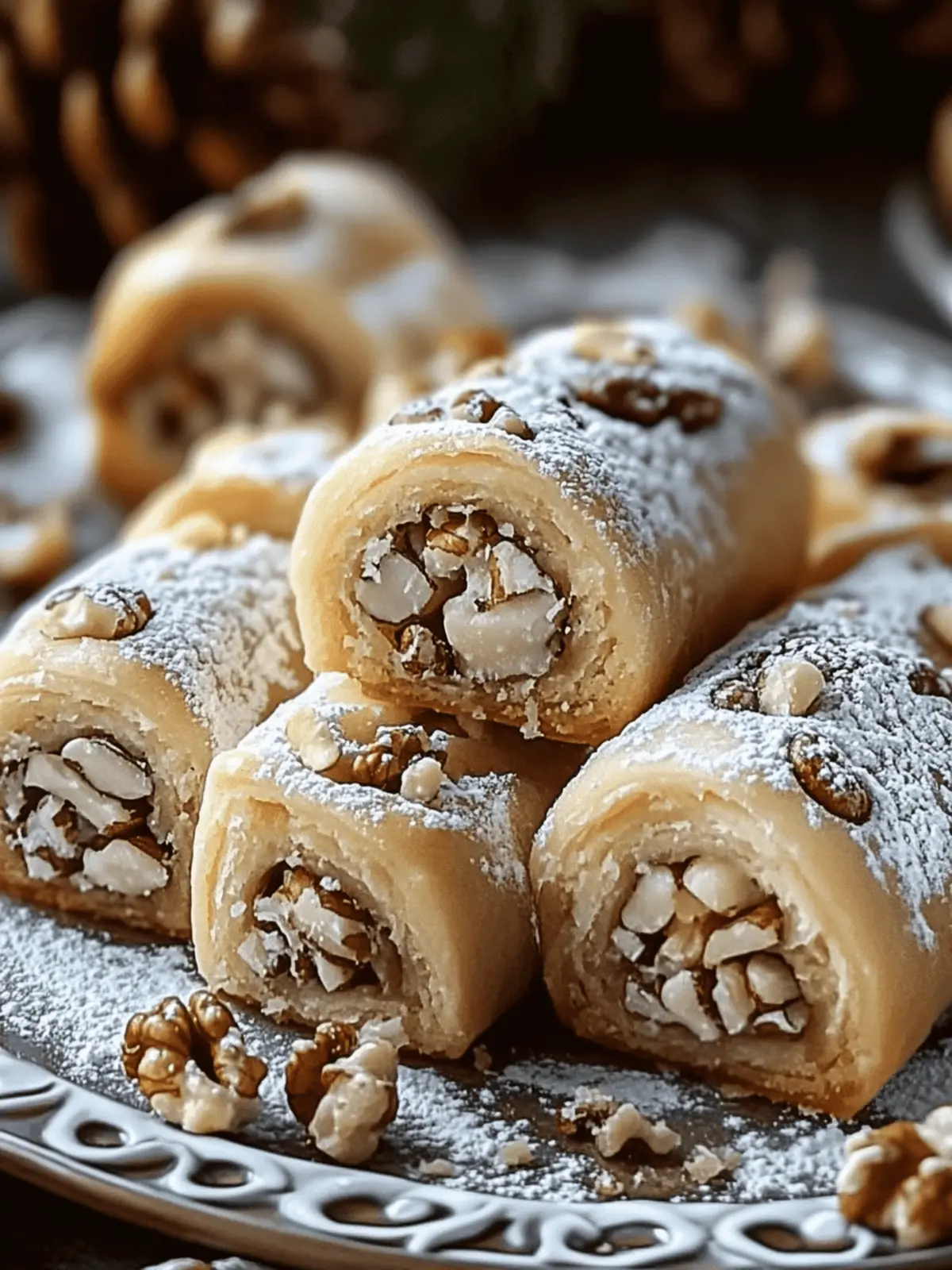 Italian Nut Roll Cookies