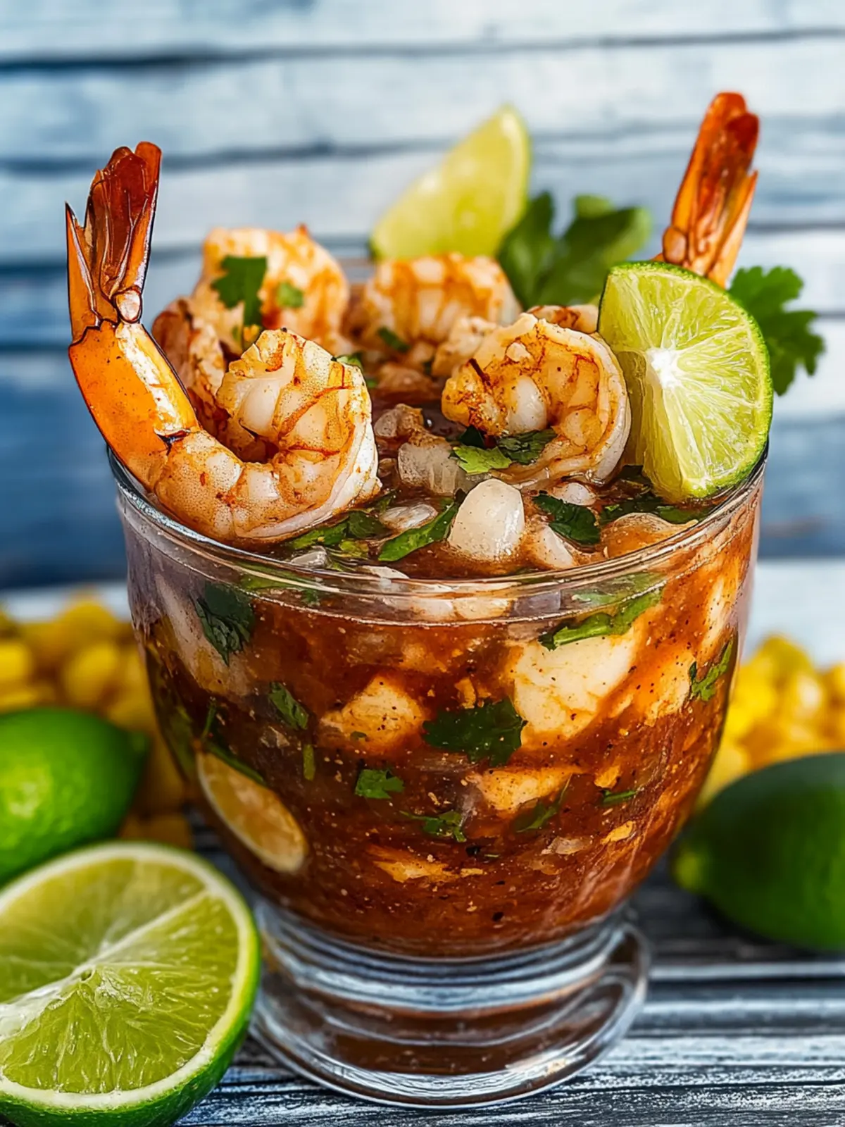 Grilled Mexican Shrimp Cocktail