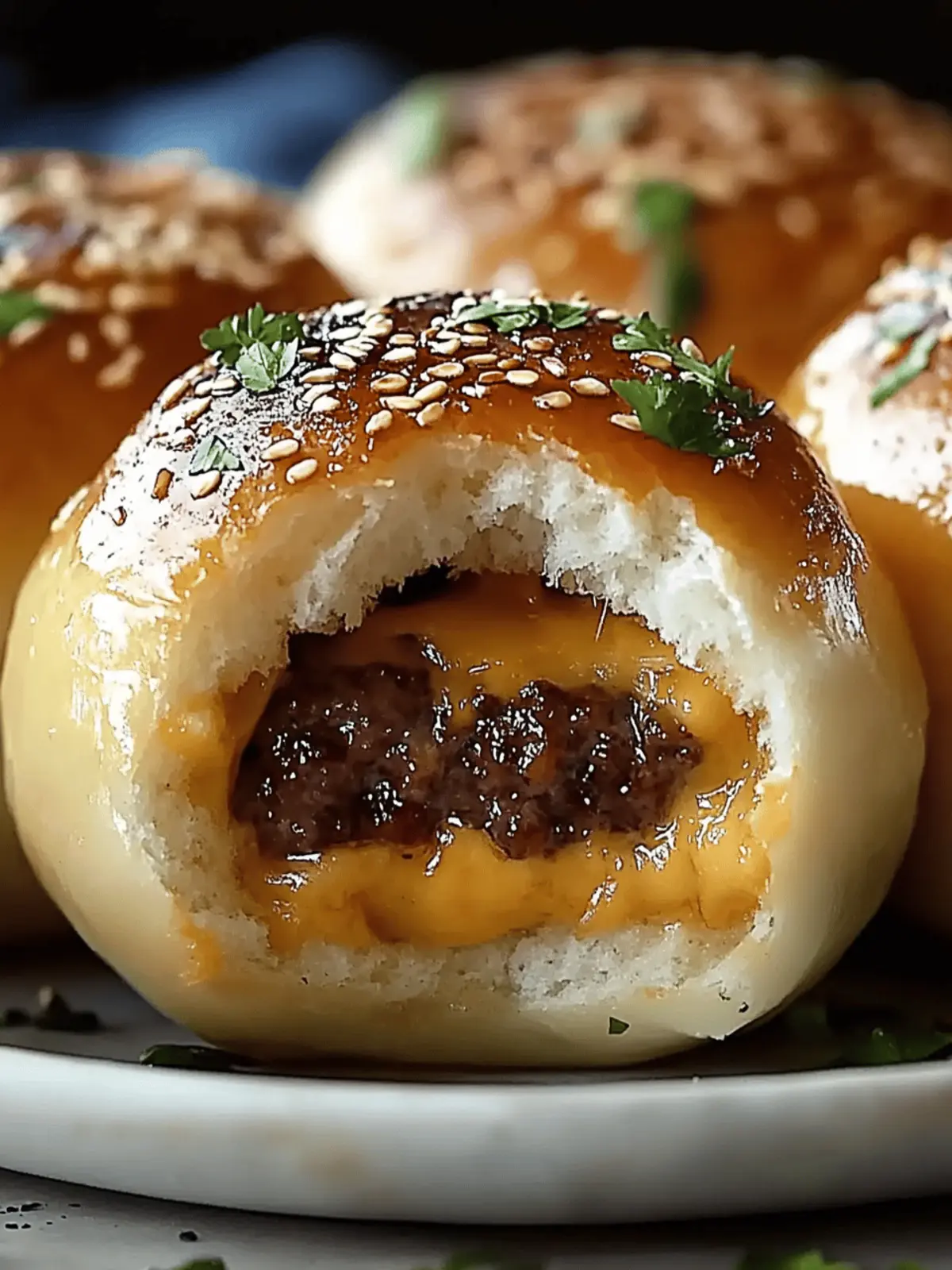 Parmesan Cheeseburger Bombs