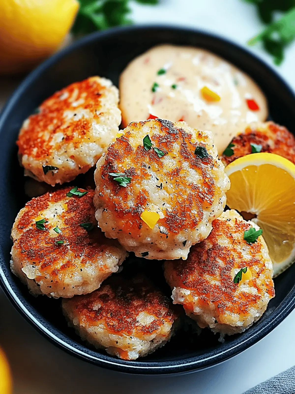 Shrimp Cakes with Lemon Aioli