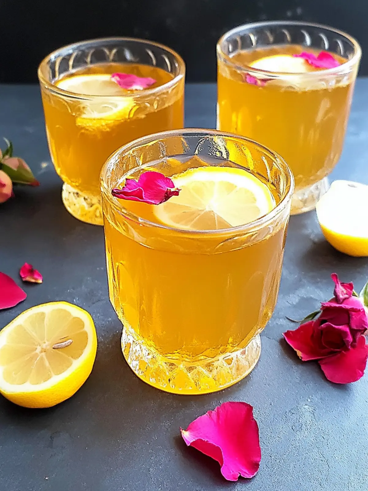 Saffron and Rose Infused Lemonade