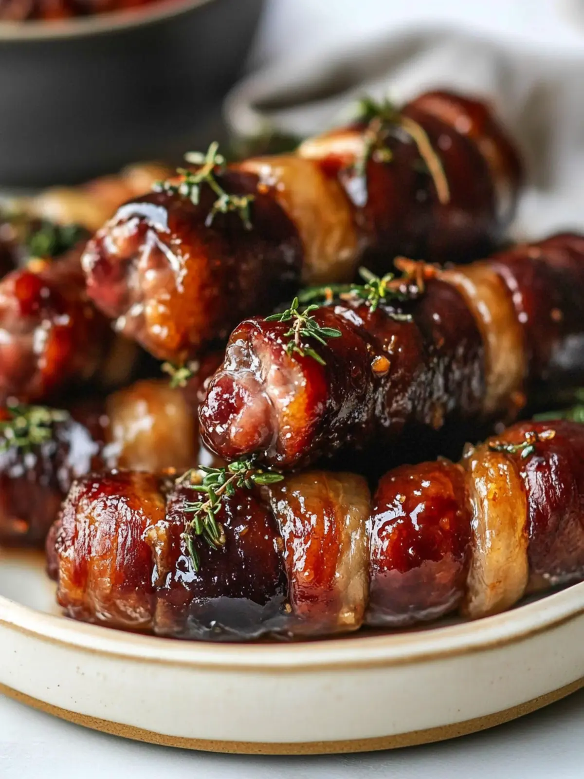 Sticky Pigs in Blankets with Maple & Sage Magic 2 Sticky Pigs in Blankets