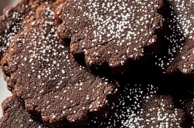 Rich Chocolate Shortbread Cookies