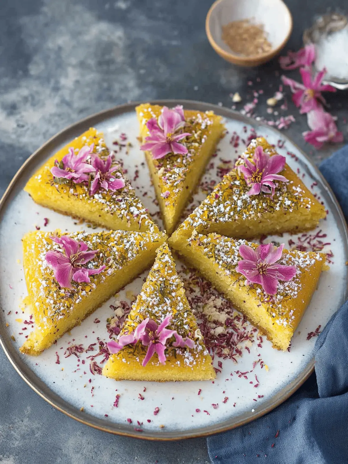 Persian Saffron Cake