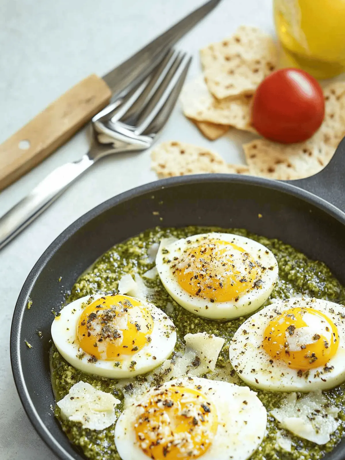 5-Minute Pesto Eggs