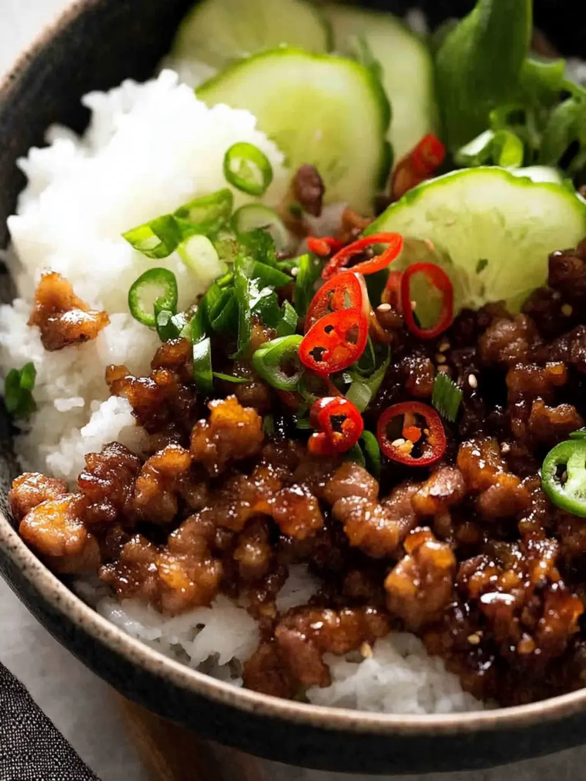 Vietnamese Caramelised Pork Bowls