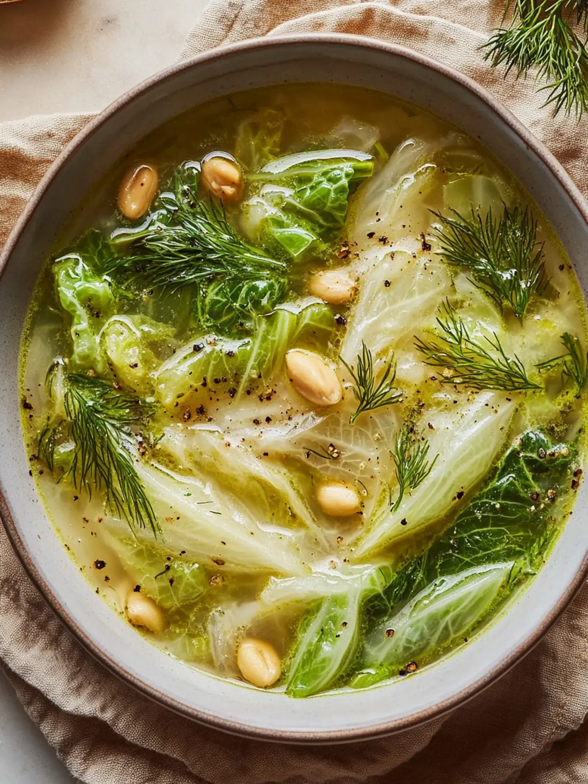 Delicious Lemon Dill Cabbage Soup Ready in 30 Minutes 4 Lemon Dill Cabbage Soup