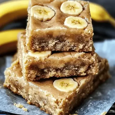 Banana Blondies