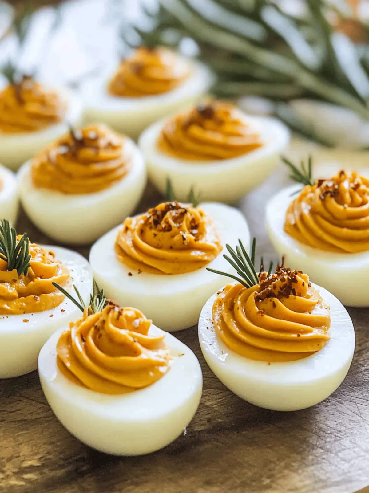 Thanksgiving Appetizer Deviled Eggs