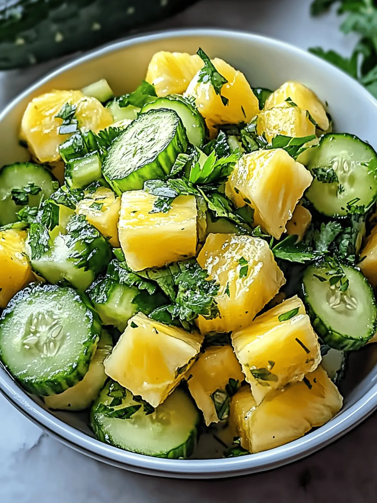 Zesty Pineapple Cucumber Salad That Screams Summer Freshness 4 Pineapple Cucumber Salad