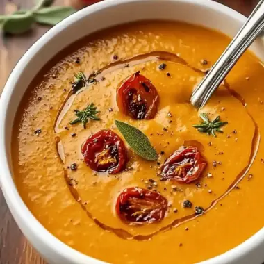 Creamy Roasted Garlic Tomato Soup