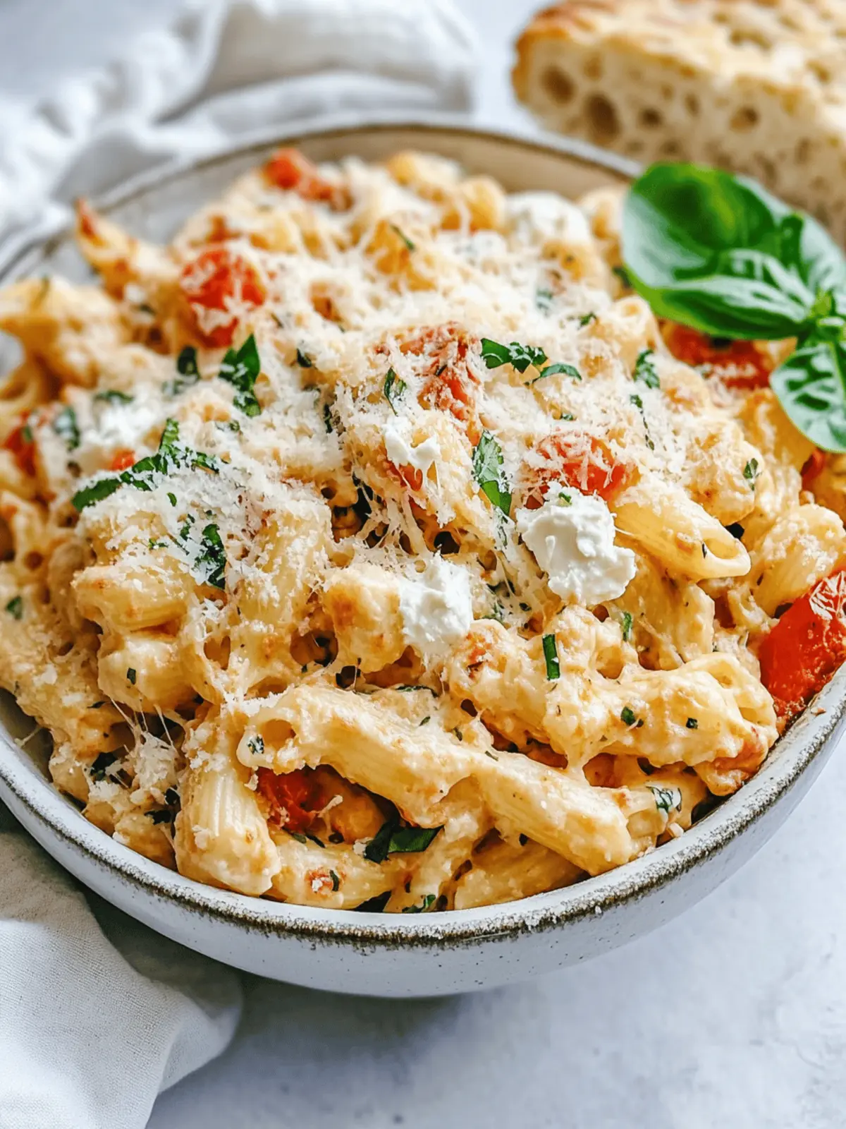 Boursin Cheese Baked TikTok Pasta