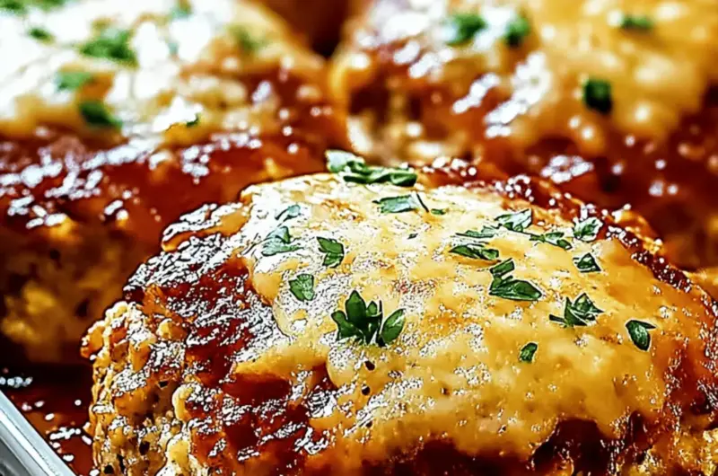 Garlic Parmesan Chicken Meatloaves