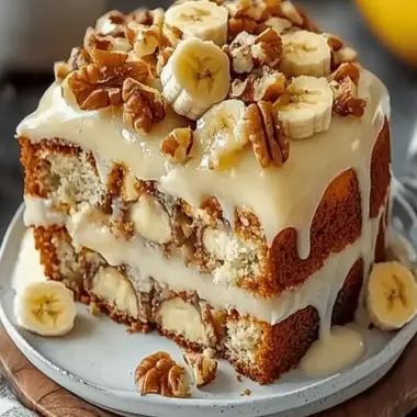 Luscious Vanilla Banana Walnut Cake: A Slice of Heaven 9 Luscious Vanilla Banana Walnut Cake