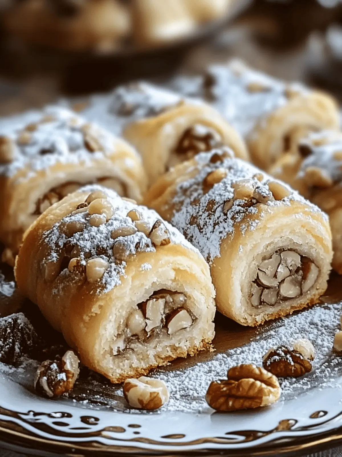 Italian Nut Roll Cookies