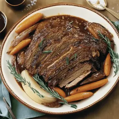 Savory Braised Brisket for Passover: Tender Family Feast 9 Braised Brisket for Passover