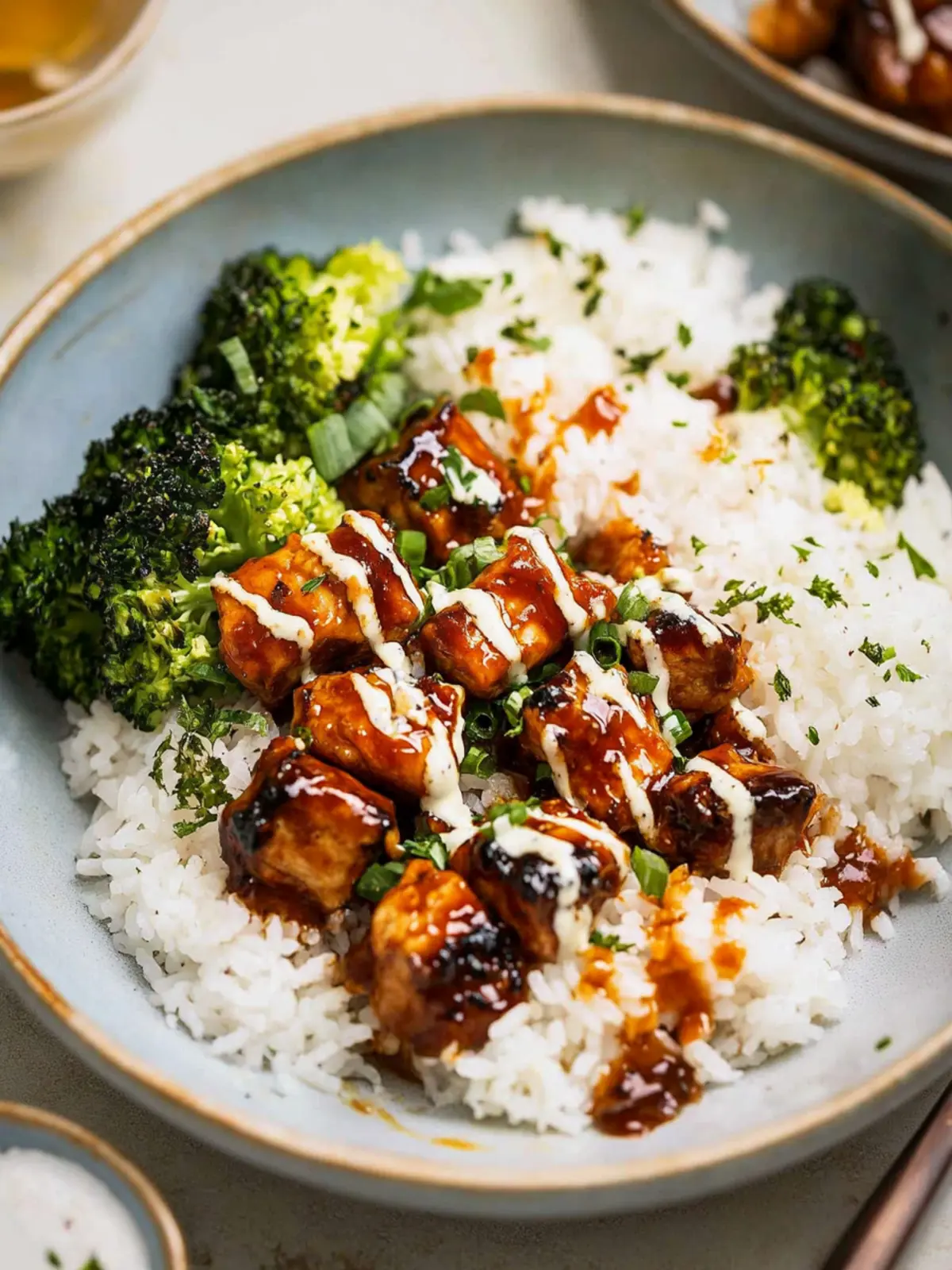 Sticky Chicken Rice Bowls