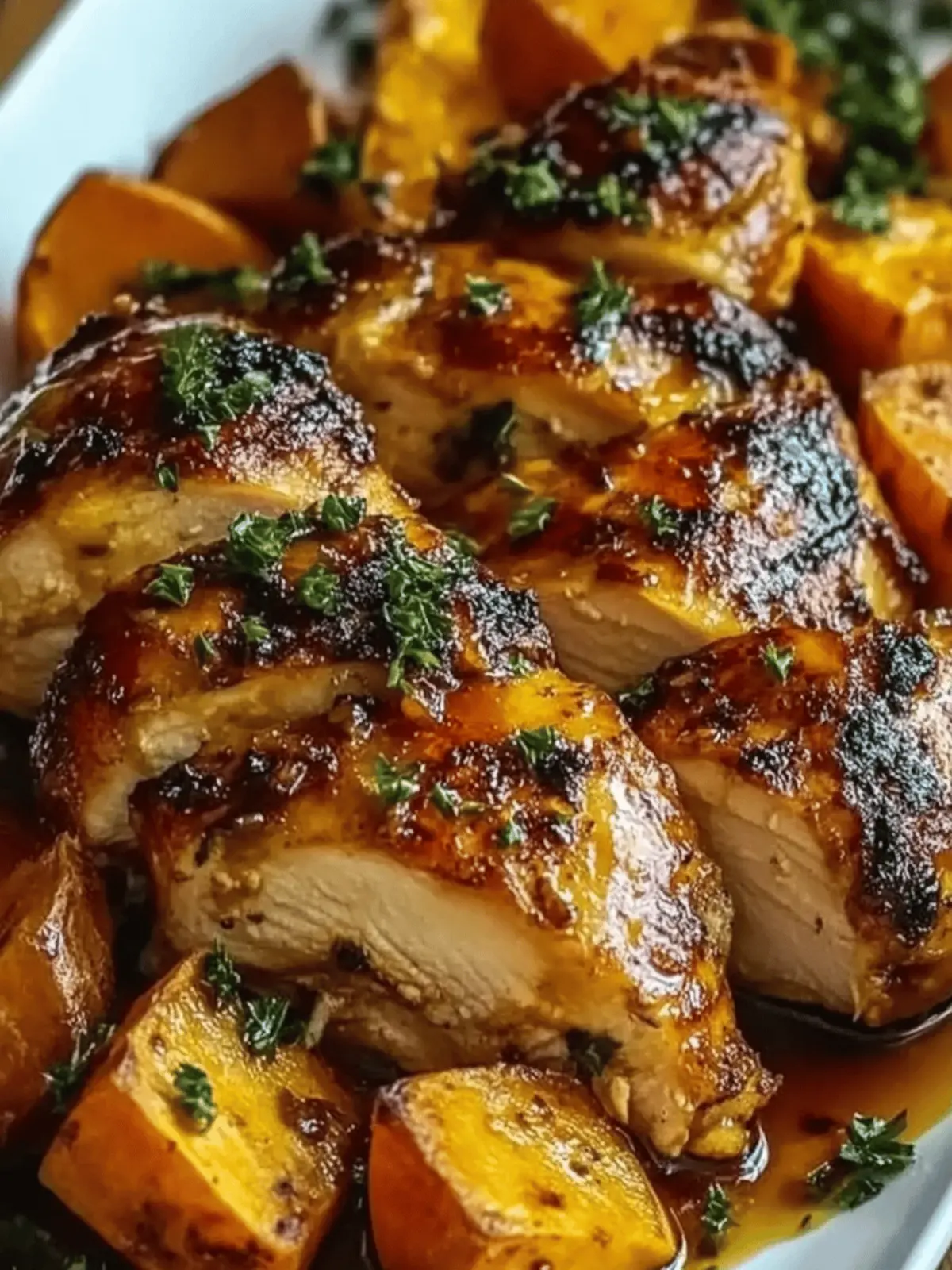 Maple-Glazed Chicken with Sweet Potatoes