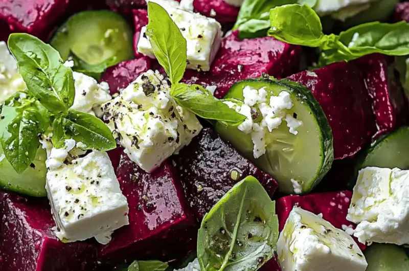 Beet Salad with Feta and Cucumbers