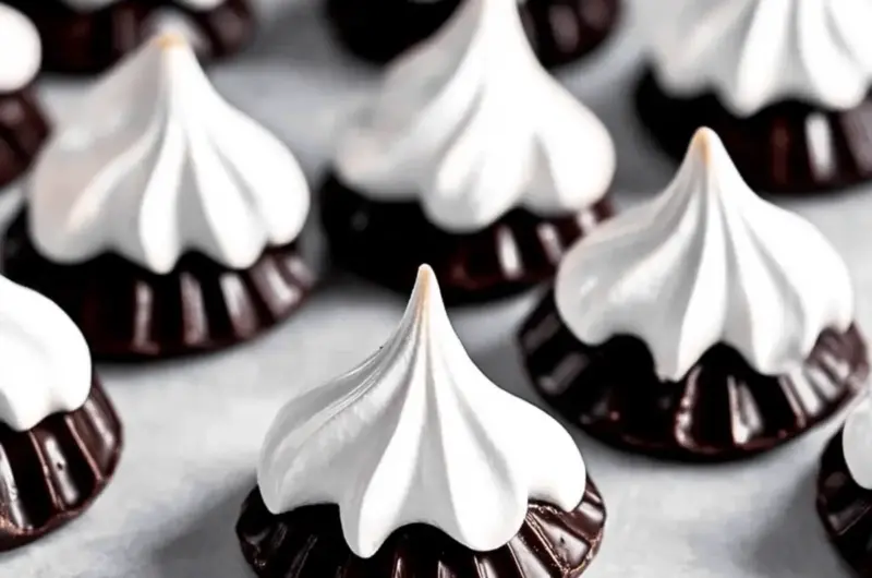 Chocolate Dipped Meringue Cookies