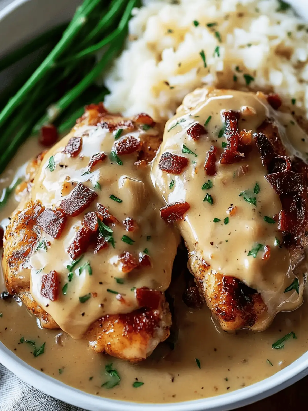 Irresistible Smothered Chicken in Bacon Herb Heaven 3 Smothered Chicken