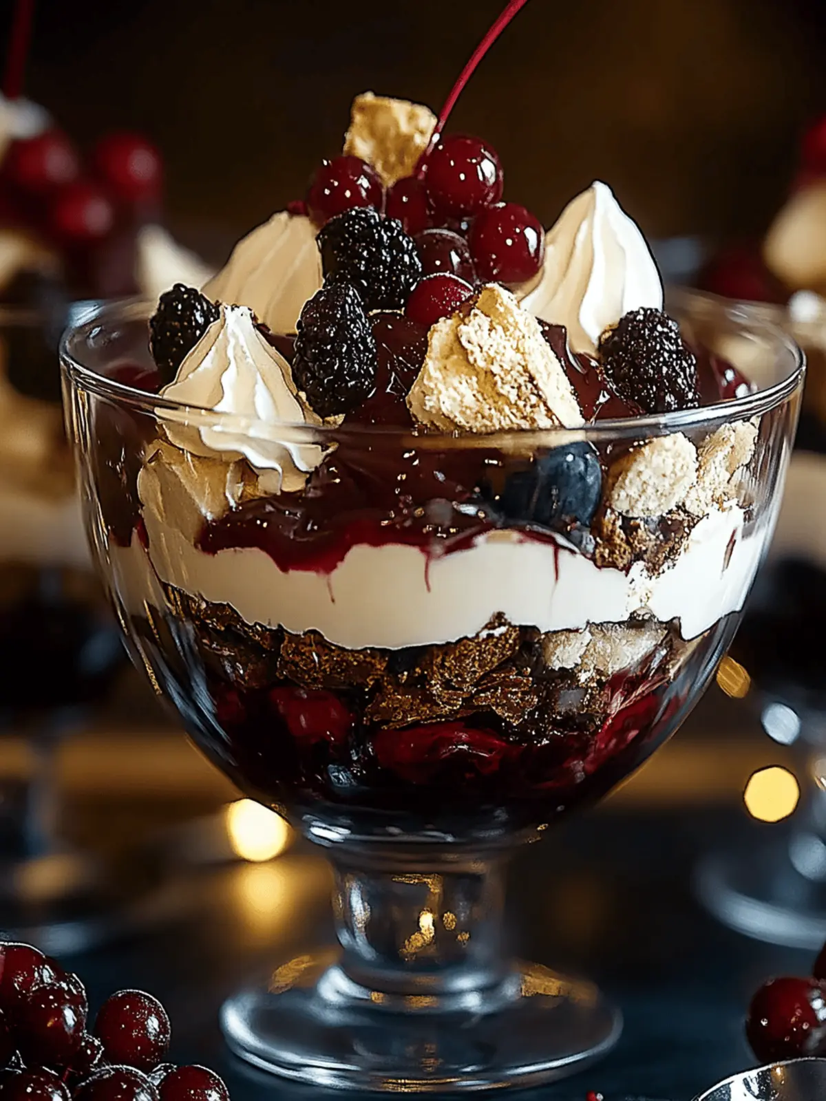 Black Forest Trifle for Christmas