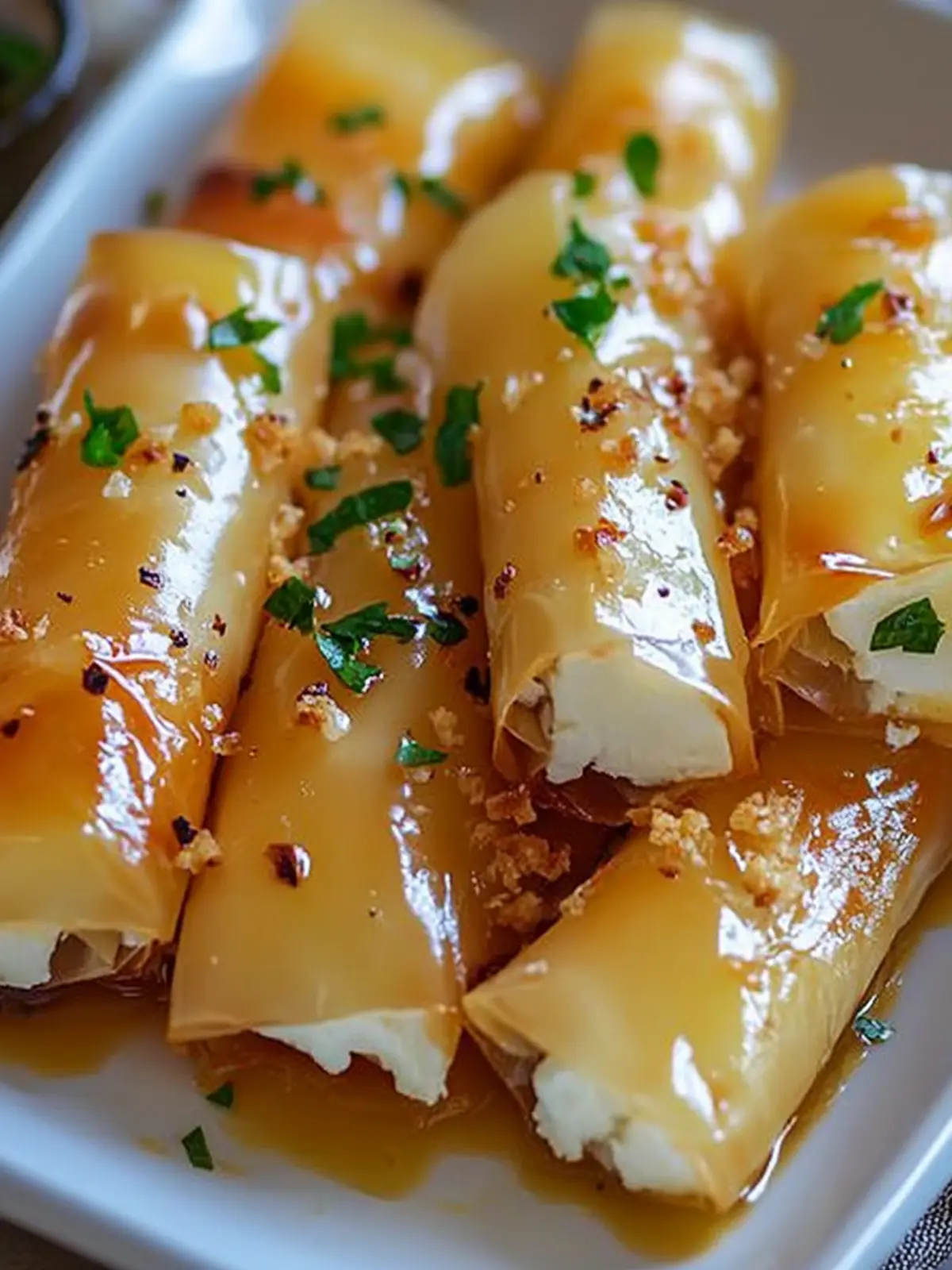 Oven Fried Feta Rolls