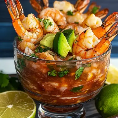 Grilled Mexican Shrimp Cocktail