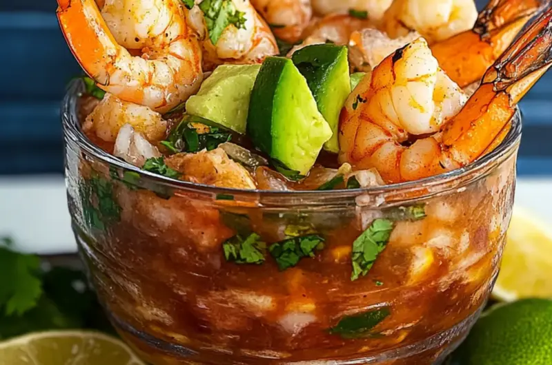 Grilled Mexican Shrimp Cocktail