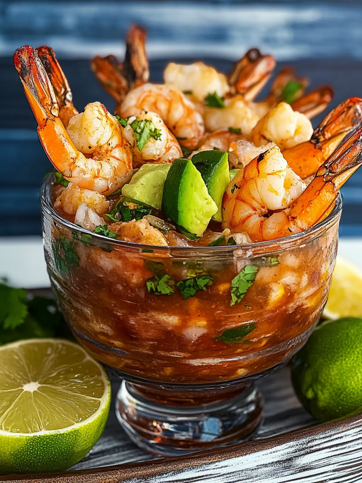 Grilled Mexican Shrimp Cocktail