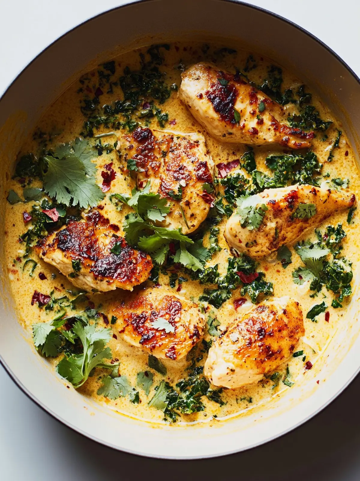 Chicken with Coconut Kale