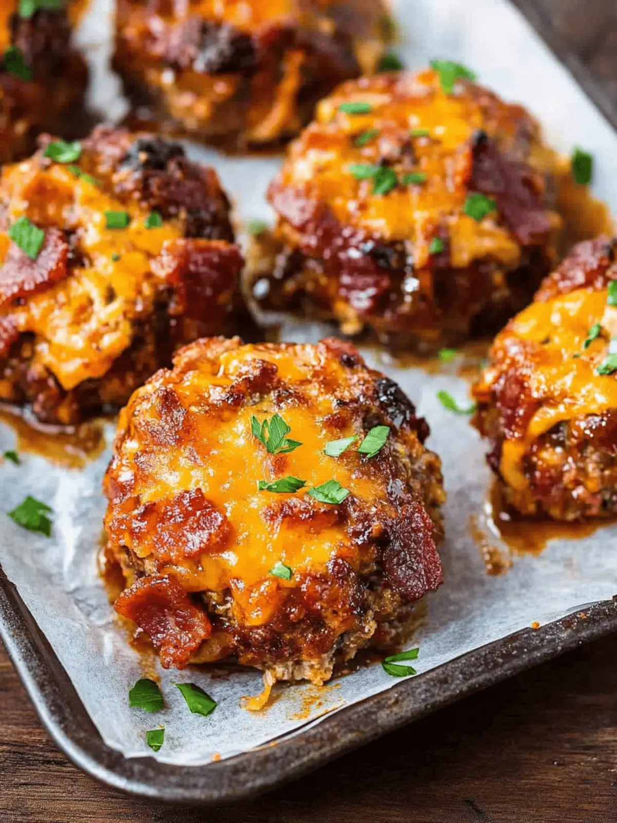 Mini BBQ Bacon Cheddar Meatloaf: Quick, Flavor-Packed Bites 2 Mini BBQ Bacon Cheddar Meatloaf