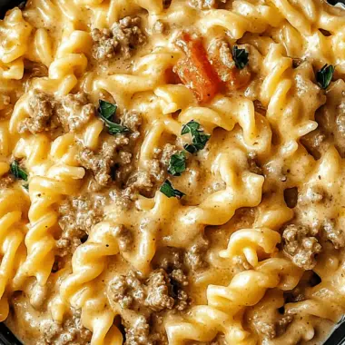 Creamy Ground Beef Pasta Bliss
