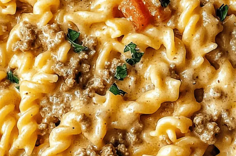 Creamy Ground Beef Pasta Bliss