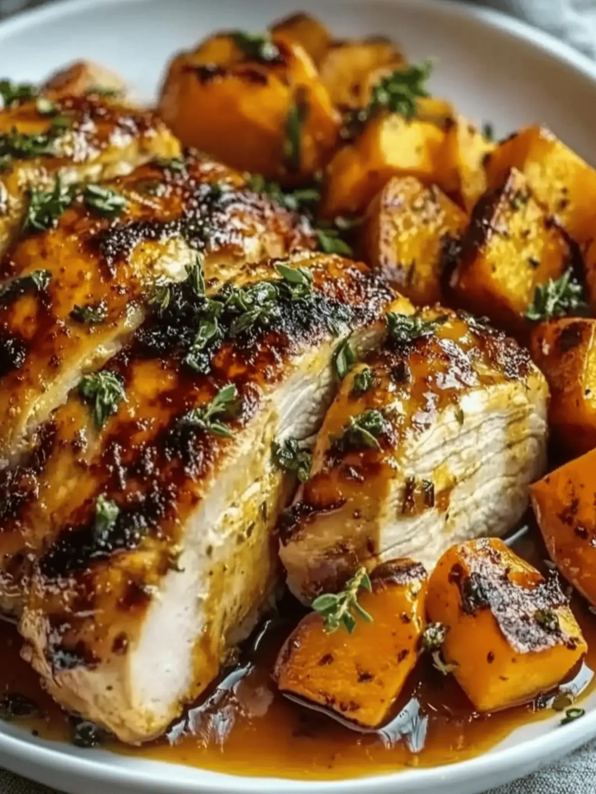 Maple-Glazed Chicken with Sweet Potatoes
