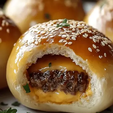 Parmesan Cheeseburger Bombs