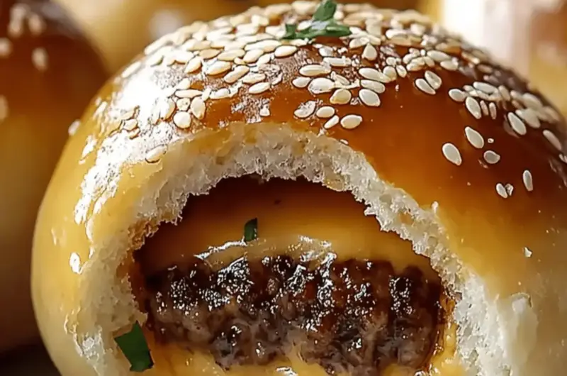 Parmesan Cheeseburger Bombs