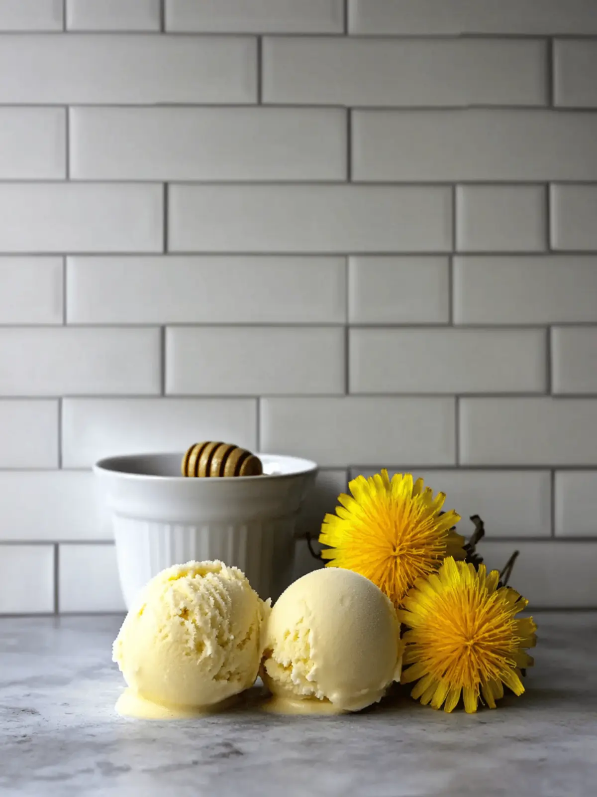 Dandelion & Honey Ice Cream: A Whimsical Spring Treat 2 Dandelion & Honey Ice Cream