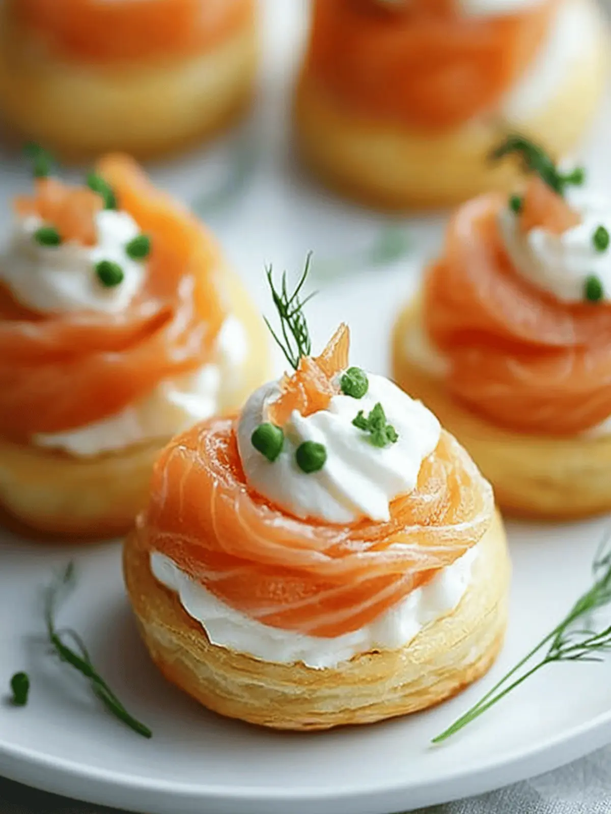 Smoked Salmon Vol Au Vents