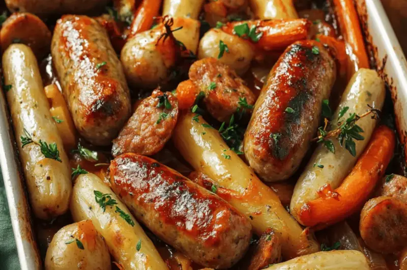 Pork Sausage Tray Bake