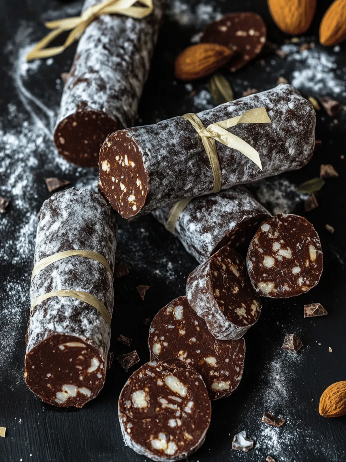 Decadent Chocolate Salami: Your Easy No-Bake Delight 3 Chocolate Salami