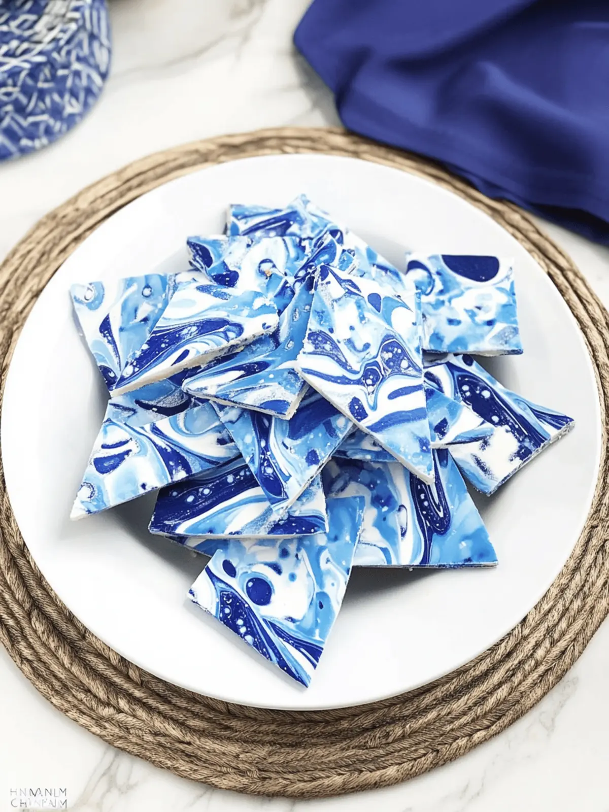 HANUKKAH BARK CANDY