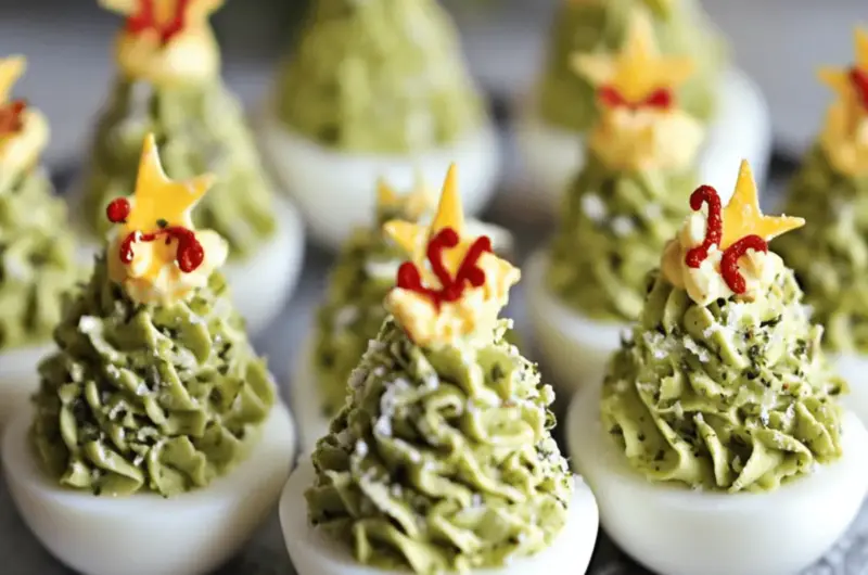 Deviled Egg Christmas Trees