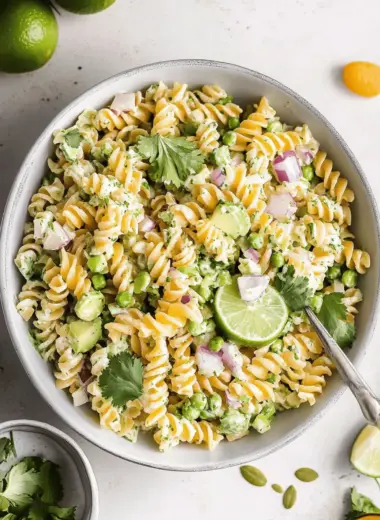 Healthy Cilantro Lime Pasta Salad