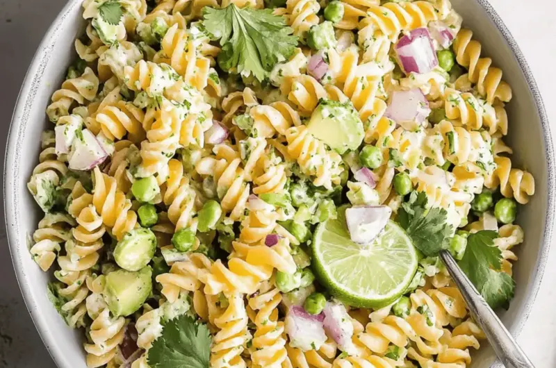 Healthy Cilantro Lime Pasta Salad