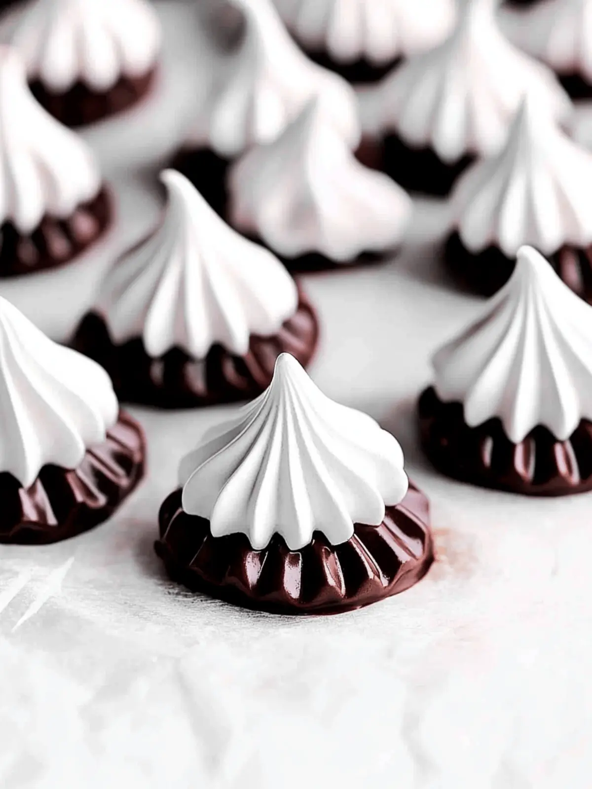 Delicious Chocolate Dipped Meringue Cookies You'll Love 4 Chocolate Dipped Meringue Cookies
